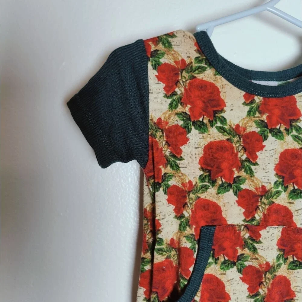 Ready Set Romper Change-A-Roo Front Opening Romper in Smell the Roses, Sz 6-12 M